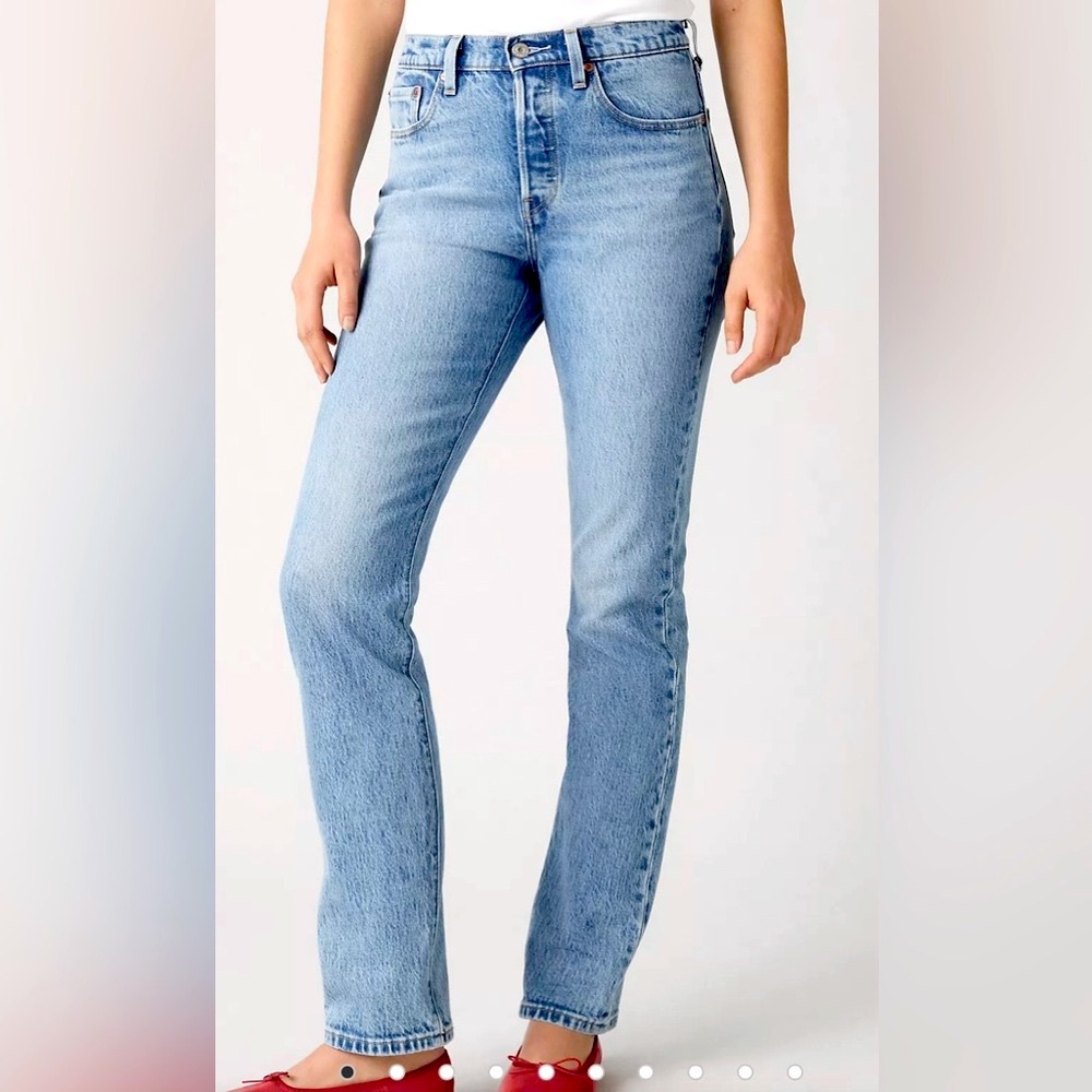 Levi's Light Blue Straight Leg Jeans